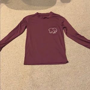 Maroon-purple ivory Ella long sleeve